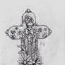 Floral Cross and Key