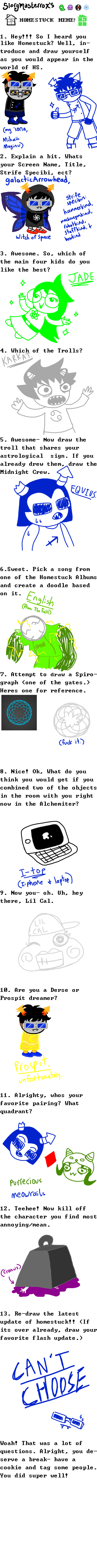 Homestuck Meme (Filled Out)