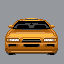 Orange pixel car