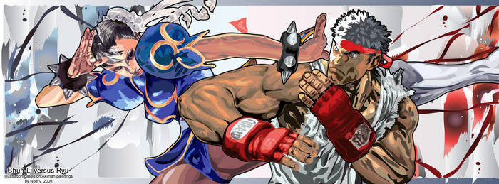 Chun-Li versus Ryu