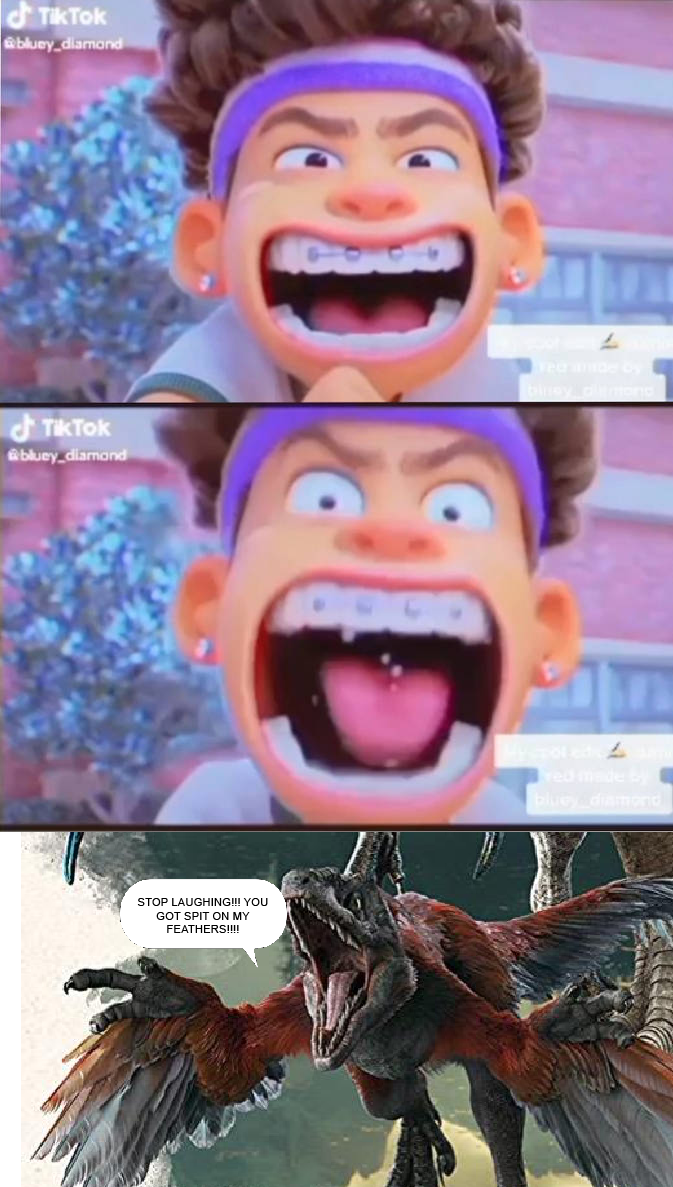 Pyroraptor Is P***** At Tylers Laugh by JBubbs09 on DeviantArt