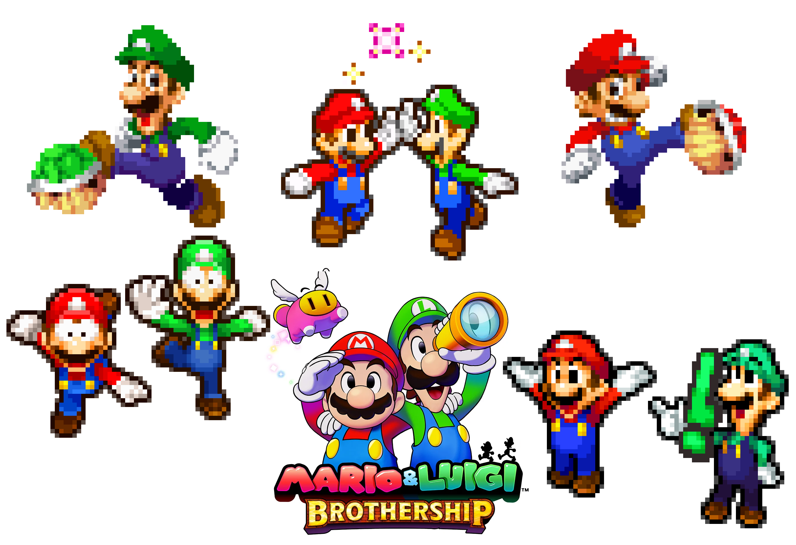 Mario and Luigi tribute for Brothership by WahooMario on DeviantArt