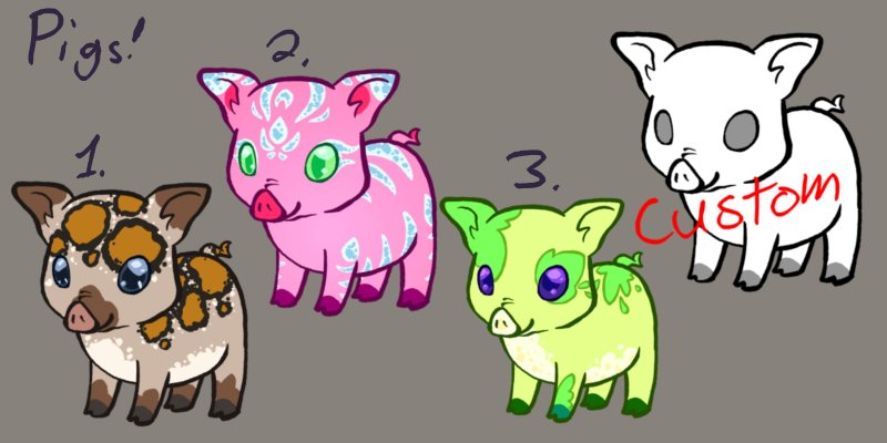 Pig Adoptables- CLOSED