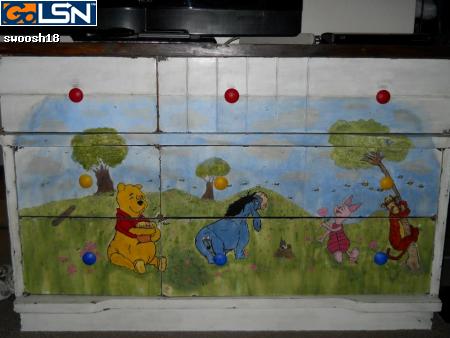 Winnie The Pooh Painting On A Dresser By Case2 On Deviantart
