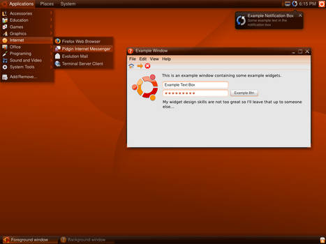 Ubuntu 8.04 GUI Design Idea