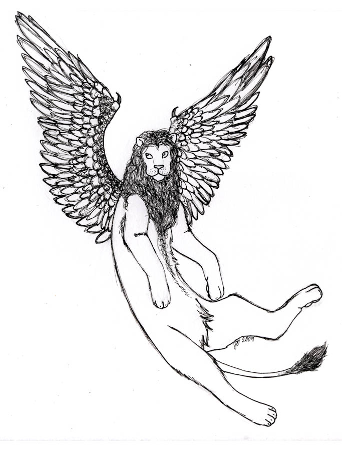 Winged lion