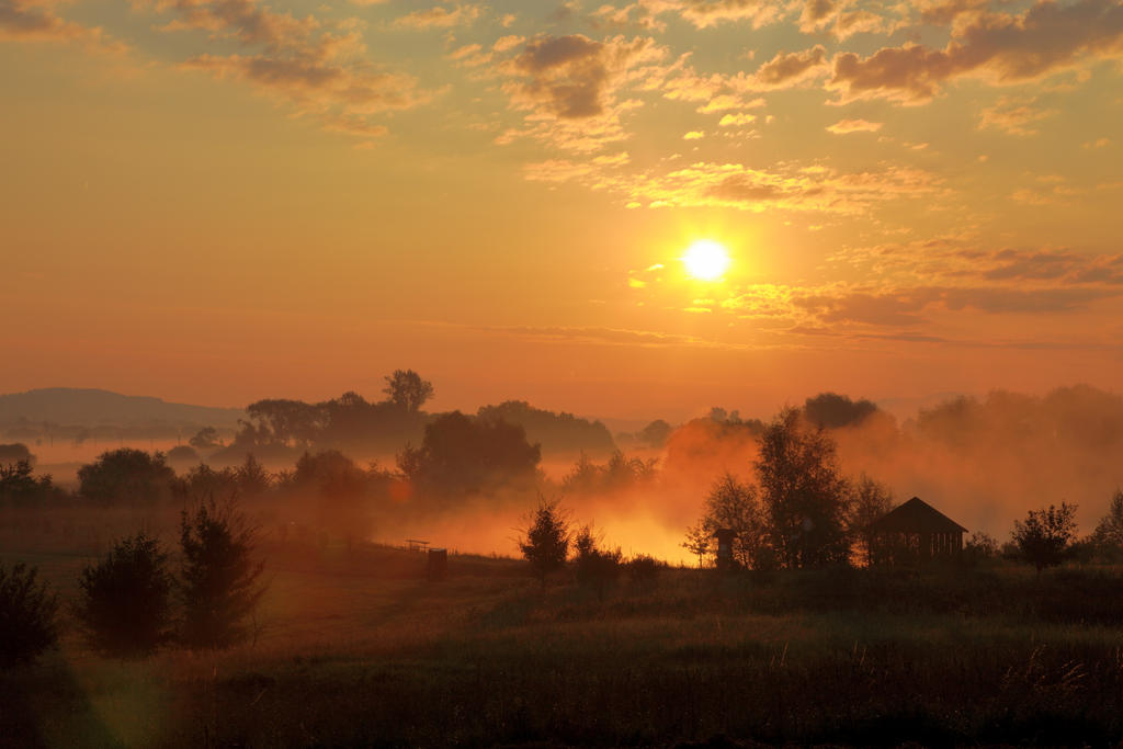 Sunrise in Czech republic