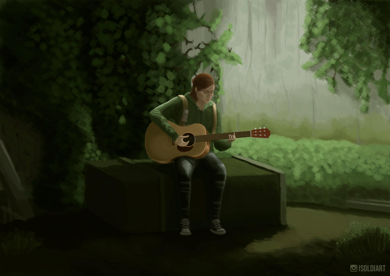 The Last of Us 2 Ellie on Beach No Music Video Wallpaper 