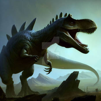 Trex vs stegosaurus by museumnerd on DeviantArt