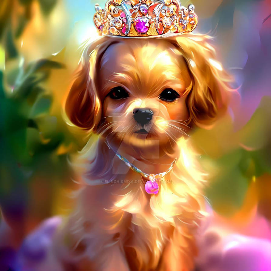 Princess With Dog 5 by blinchikmixa on DeviantArt