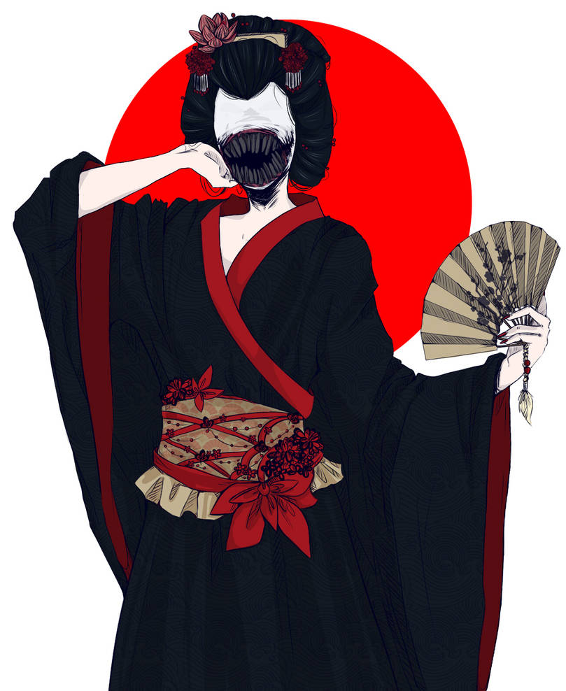 Ohaguro Bettari: Japanese Mythology (PRINT) by Wolf-Fram