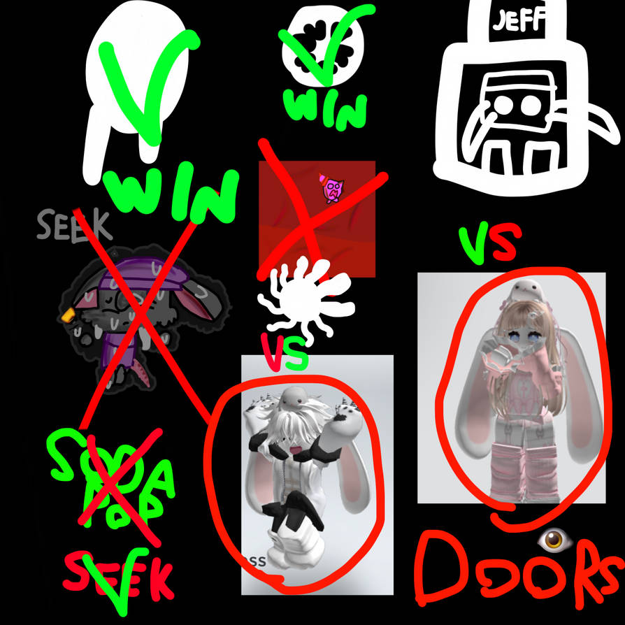 super sceerch vs buff seek #doorsmostpowerful1seek #doorsmostweakest1s