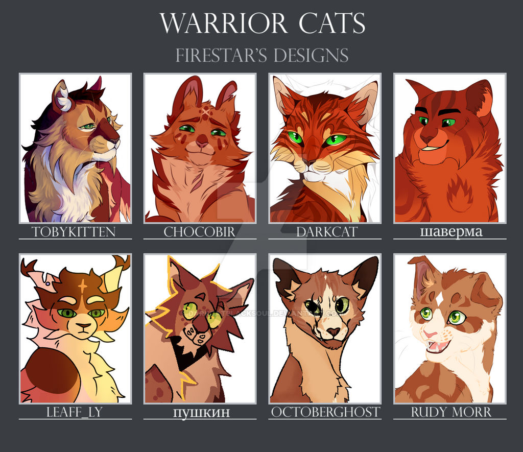 Warrior Cats Designs -- Firestar by Pikayu9 on DeviantArt
