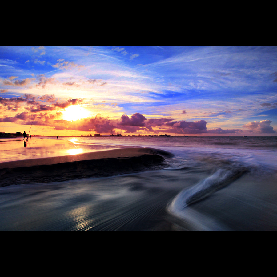 Fishing at early morning