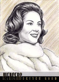 Diana Rigg Drawing Diana Rigg Avengers sketchcard by whu-wei on DeviantArt