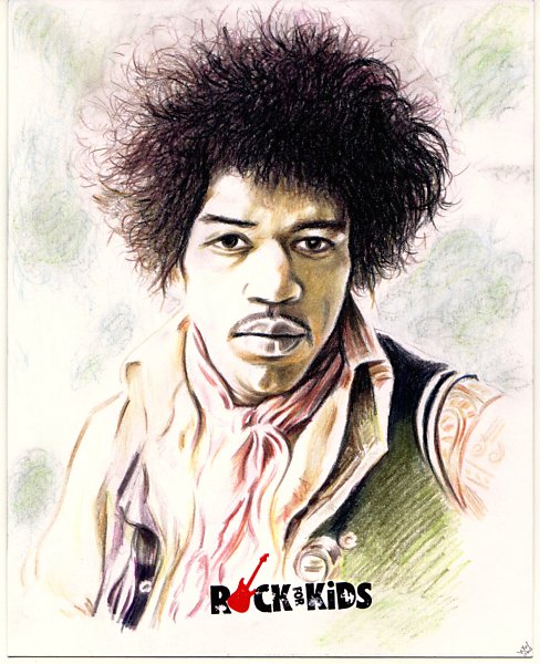 Jimi Hendrix charity portrait