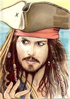 Johnny Depp miniature