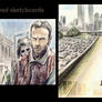 Walking Dead sketchcards