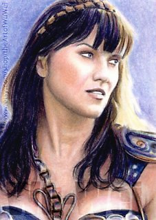 Lucy Lawless miniature