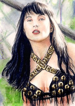 Lucy Lawless miniature