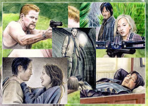 Walking Dead sketchcards