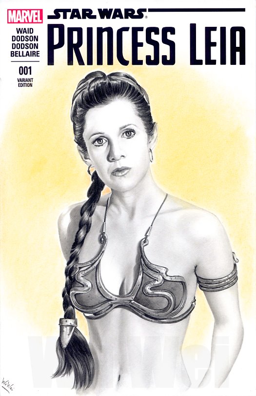 Princess Leia sketch cover