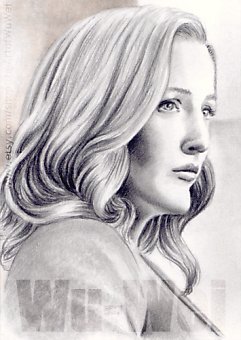 Gillian Anderson miniature