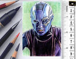 Guardians of the Galaxy sketchcard by whu-wei