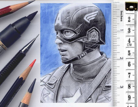 Captain America sketch card