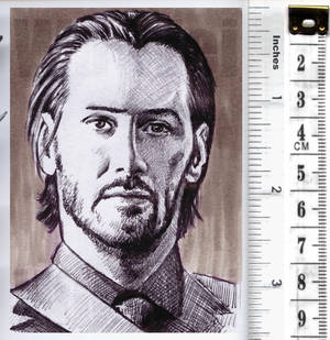 Keanu Reeves sketchcard