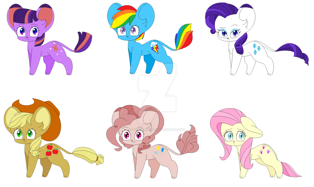 mane 6 as lion cubs