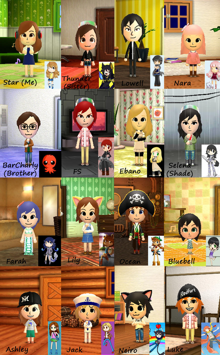 Tomodachi Life Characters by SilviShinyStar on DeviantArt