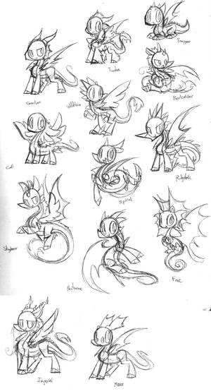 FR Dragons Sketches