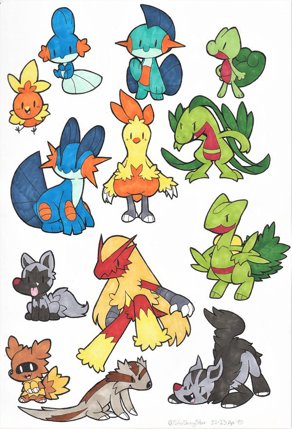 Hoenn Pokedex - HD Reference and Lines by NelaNequin on DeviantArt