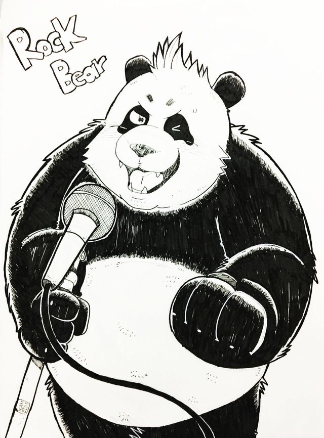 Rock Panda Bear