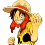Luffy (Z) LineArt Colored