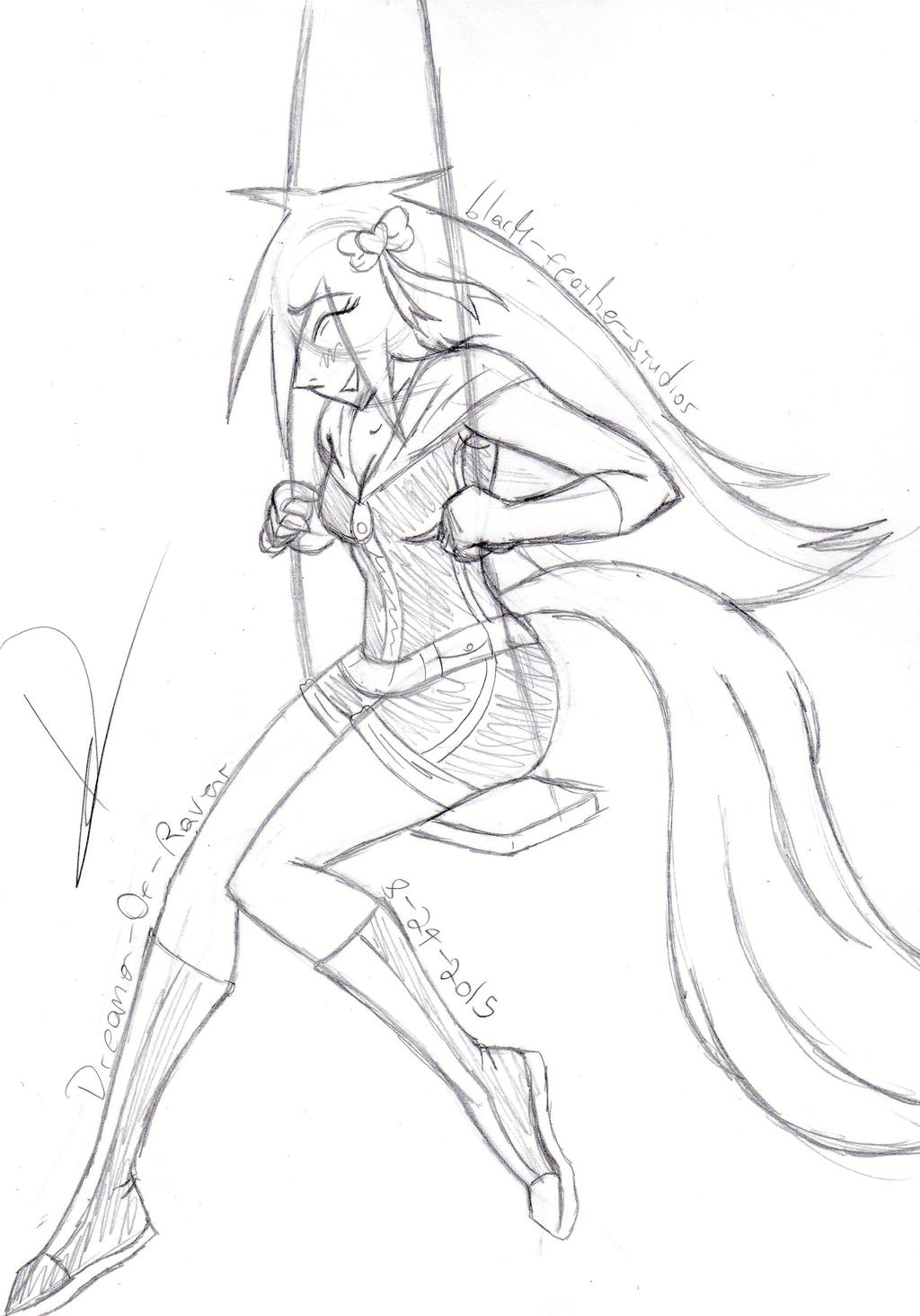 Smol Cutie Swingin' - Sk. by Dreamer-Of-Ravens