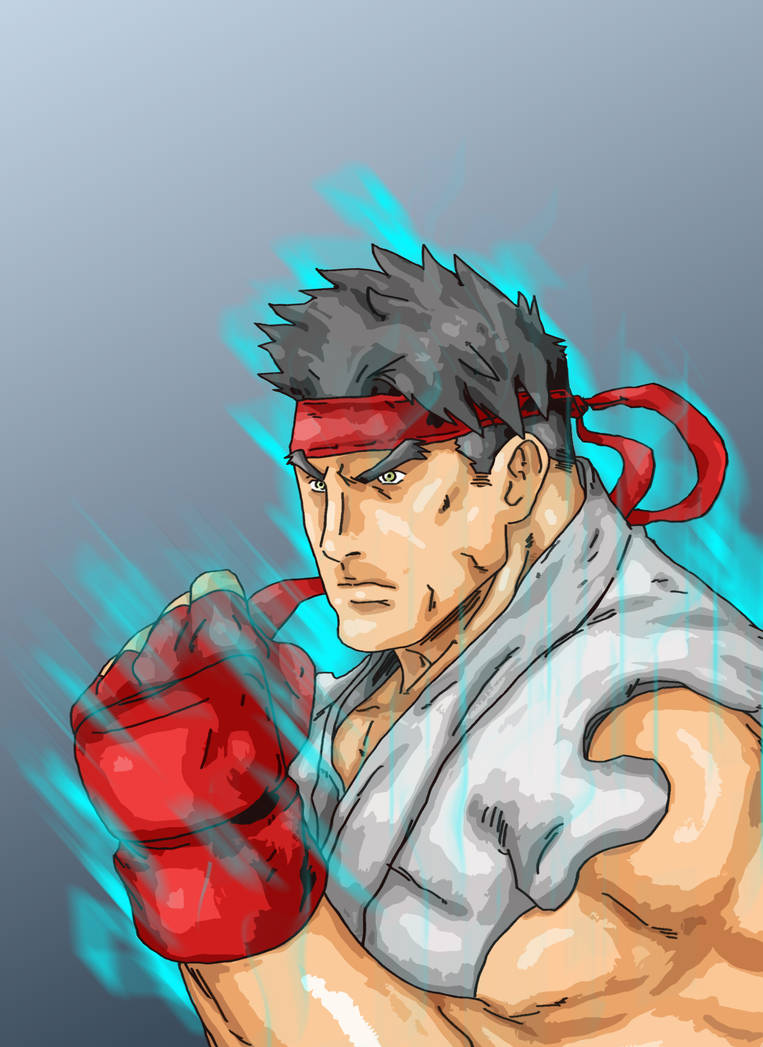 ryu comic syle by general-thunder on DeviantArt
