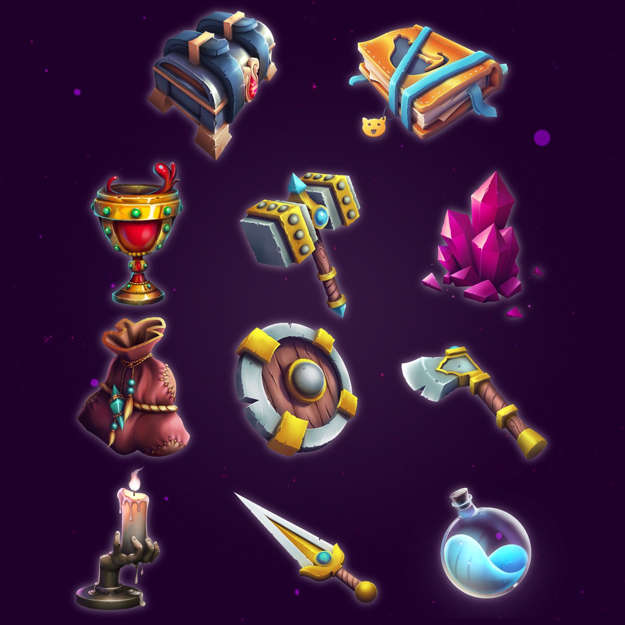 game items asset by WildPineappleArt on DeviantArt