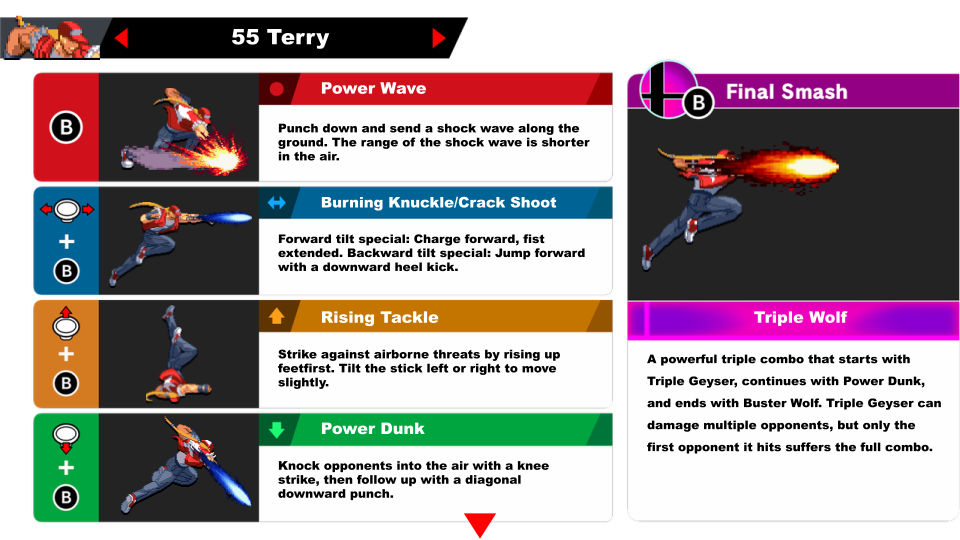 SSBU Moveset | Terry (1/3) by AlmightyDF on DeviantArt