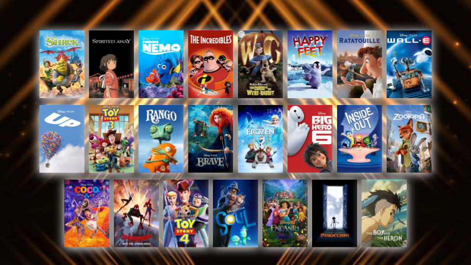 Best Animated Feature Winners @ the Oscars by AlmightyDF on DeviantArt