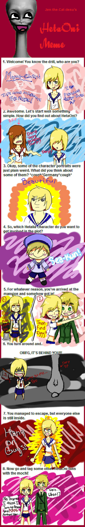 Hetalia, er... HetaOni meme