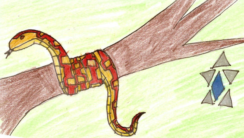 Snake Ina Tree Drawing Snake in a Tree by moonlightart on DeviantArt