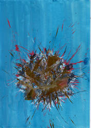 Pastel Abstract Art Gouache and Watercolor