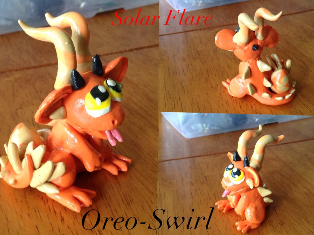 Clay Dragon #3- Solar Flare