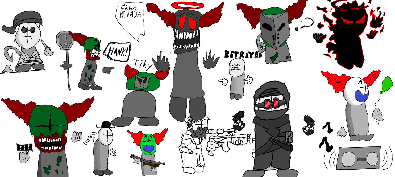Madness Combat characters by kaizokupiano on DeviantArt