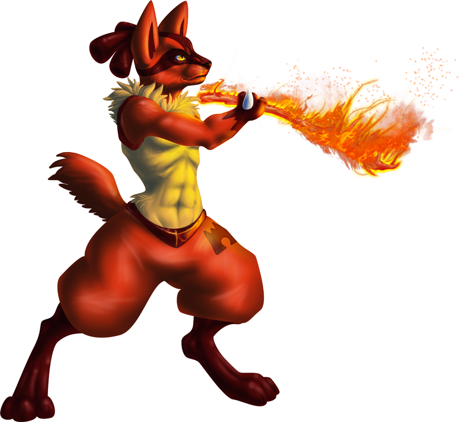 Fire Lucario