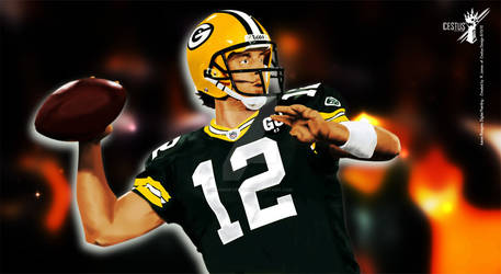 Aaron Rodgers Digital Painting