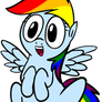 Tubby Wubby Rainbow Dash Vector