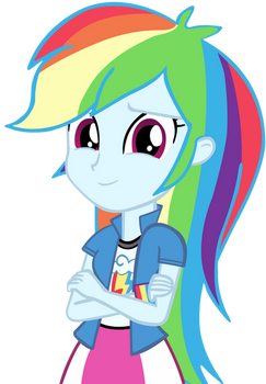 Human Rainbow Dash Vector